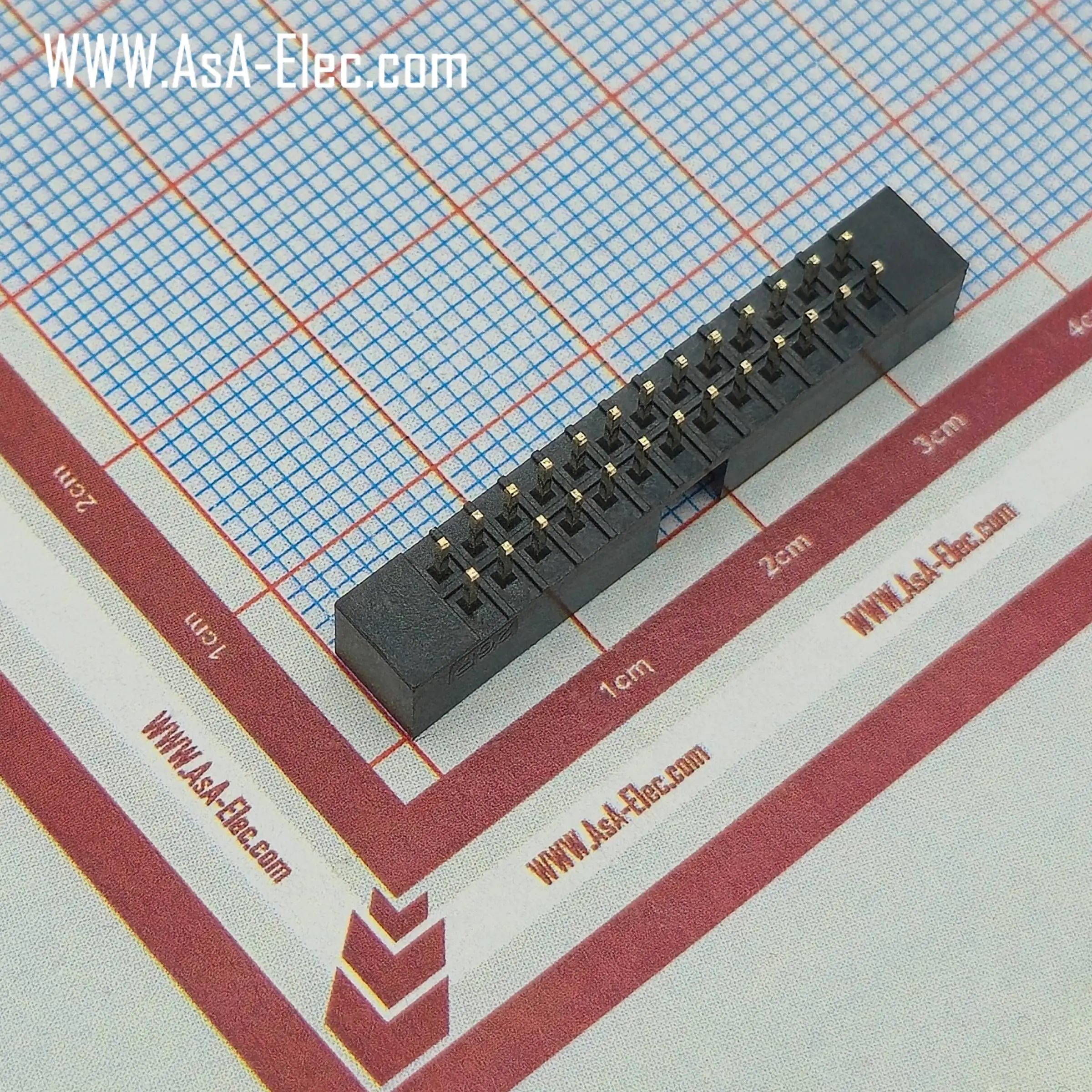 کانکتور باکس هدر 2.00 میلیمتر 26 پین نر صاف BOX